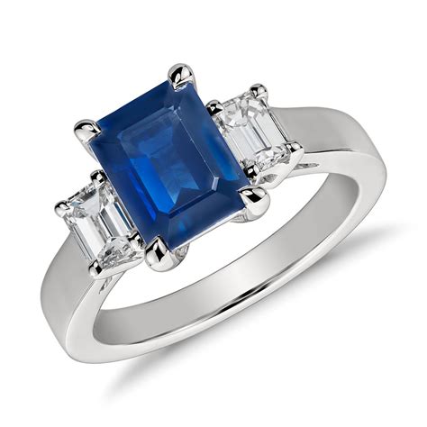 sappire chanel set ring|emerald cut sapphire diamond ring.